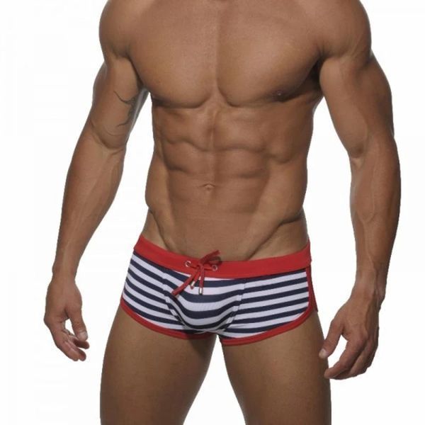 

men's swimwear men swimming trunks summer low waist swimsuit nylon quick dry breathable striped sport beach sea surf board shortsmen&#0