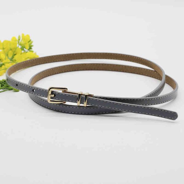 

belts korean versatile needle buckle full leather thin belt women's boutique fashion multi-color 2jf5, Black;brown
