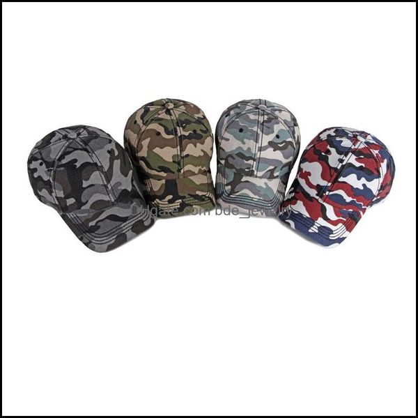 Captos de bola chapéus lenços de lenços de moda acessórios de moda ao ar livre camuflagem ajustável Cap de caça ao exército Caminhando de basquete Snapback
