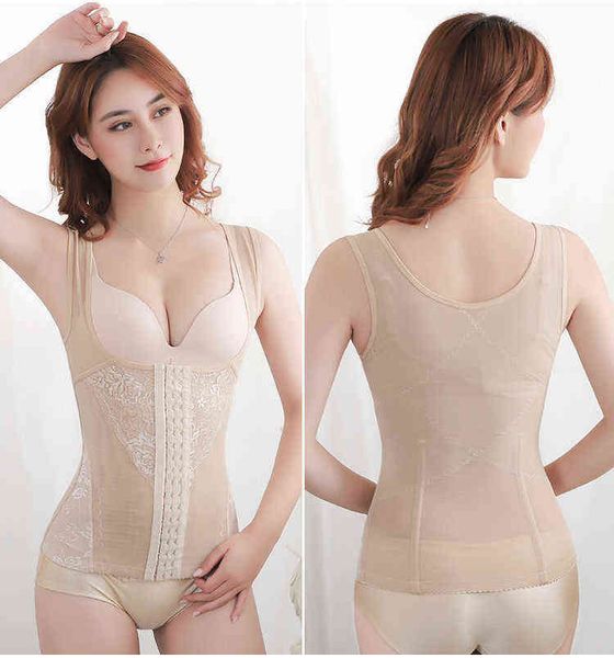 

nxy garment six row button body shaping with waist closed abdomen chest held together waistcoat cartilage anti crimping 220607