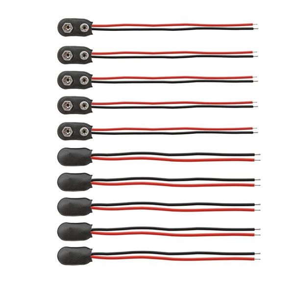 Outros acessórios de iluminação I Tipo 9V clipes de bateria conector fivela dc cabos de potência Plux Plug Clip Conectores para caixas de armazenamento DIYOTHER