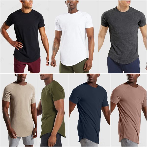 

bustiers corsets ll-fz0888 mens yoga outfit gym clothing summer exercise fitness wear sportwear running loose short sleeve shirts outdoor wx, Black;white