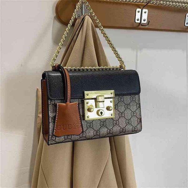 

70% factory online sale luggage street color matching chain versatile small square bag single shoulder bag female bags