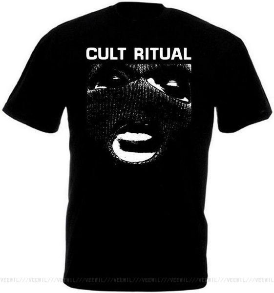 Herren T-Shirts Kult Ritual V8 Tops T-Shirt Schwarz Powerviolence Grindcore Alle Größen S-5XL T-Shirt Persönlichkeit Individuell