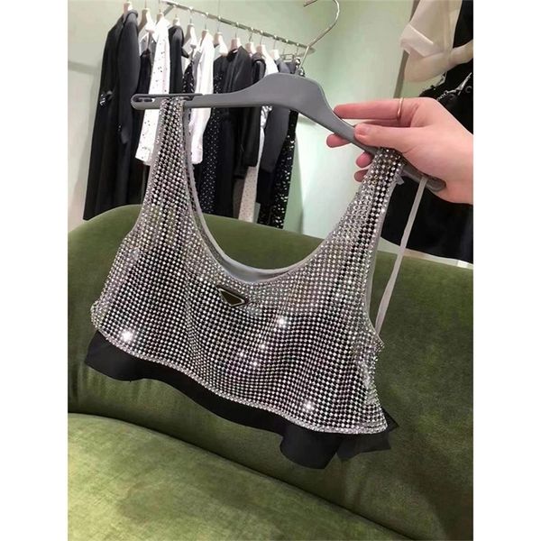 

warehouse clothing heavy industry glittering drill hollowed out navel vest spring spice girl versatile loose women's outlet_txzs, White