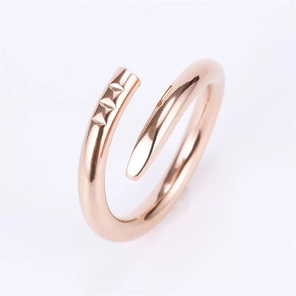 Rose Gold Edelstahl Kristall Ehering Frau Schmuck Liebe Ringe Männer Versprechen Ringe Für Frau Frauen Geschenk Silber Verlobungsfeier Freundschaft Nagelringe