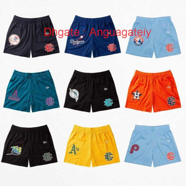 

eric emanuel ee basic short men's fitness shorts women beach pants sports mesh breathable casual star fashion basketball footballsweatp, White;black