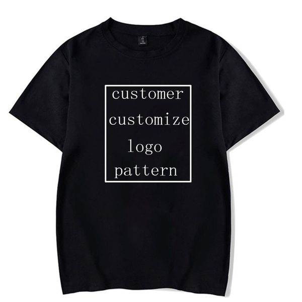 

custom anime t-shirt customer customize pattern man and woman 220607, Black