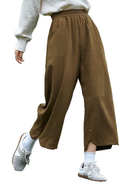 

dazy high waist wide leg pants w3jf#, Black;white