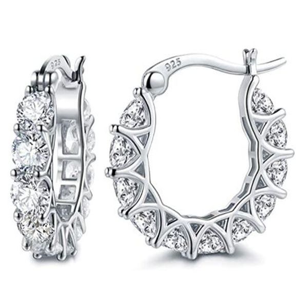 

fashion french full zircon lace charm u-shaped earrings ab718, Golden