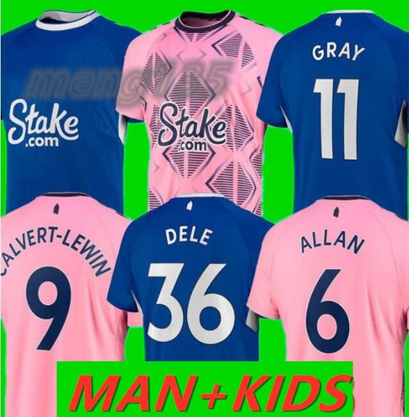 

22 23 calvert-lewin soccer jerseys andre gomes dele townsend allan davies keane gray coleman patterson 2022 2023 gray football kit shirt men, Black;yellow