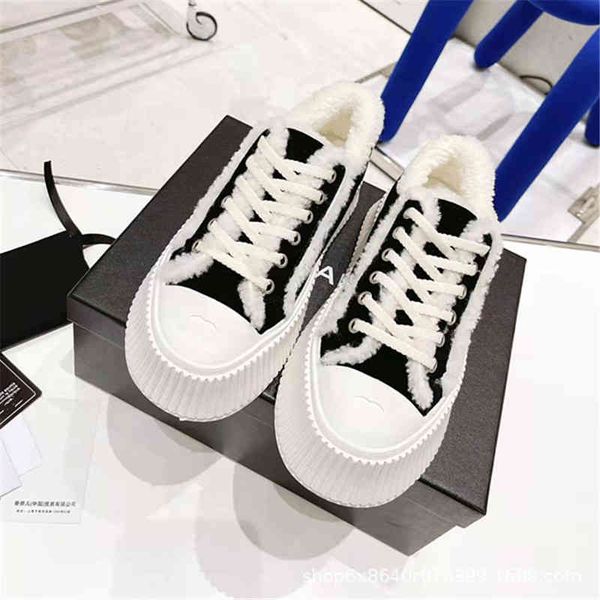 

dress shoes high version winter small fragrant plush canvas shoes warm thick soled high biscuit casual plush women's ne0k, Black