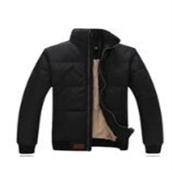 

2022 winter white duck down jacket coat men's down-jacket coat stand collar warm flag famous pony279g, Black