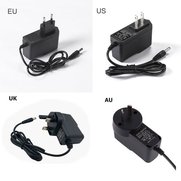 Fonte de alimentação AC/DC Adapter 5V 2A UK EU AU US Plug For Smart Android TV BOX TX3 TX6 X96 H96 A95X F3 II F4 T95 Converter Charger