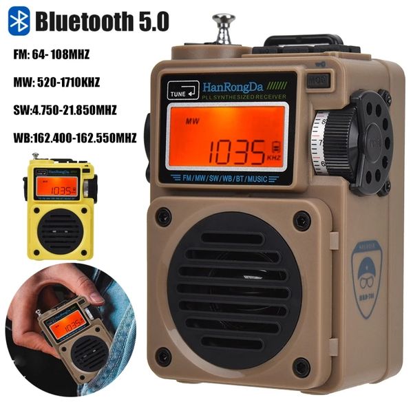 

new designer bluetooth speaker portable full band radio mw/fm /sw/wb receiver music player support tf card timer shutdown search save statio