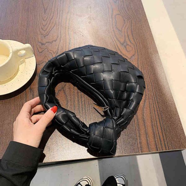 

foreign style woven hand-held dumpling bag summer simple fashion casual women's