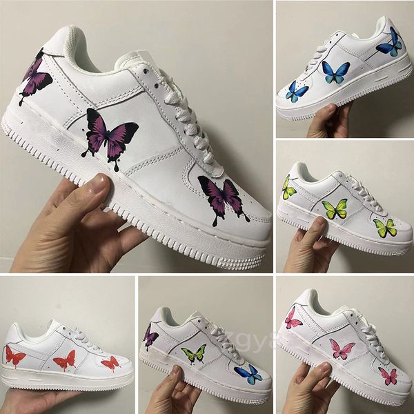 

new designer forc men low skateboard shoes 1 knit euro women all white black wheat sports running trainer sneakers