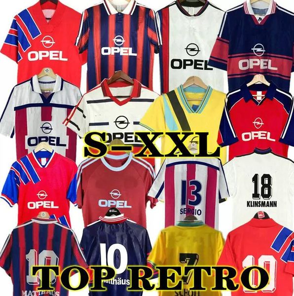 Klinsmann 98 99 Retro Futbol Forması Matthaus Classic 00 01 02 Santa Cruz Daei Papin Elber Zickle Scholl N Futbol Gömlekleri Vintagemunich 91 92 93 94 95 96 97