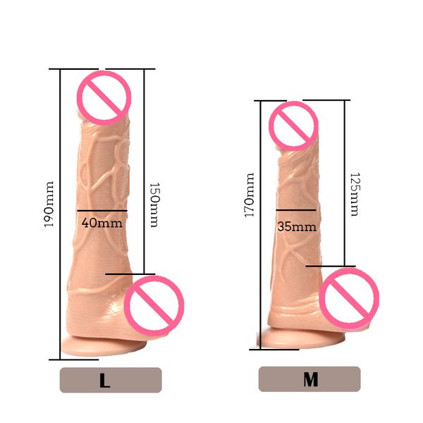 Neuheiten Hautgefühl Realistischer Penisdildo Vaginalvibrator für Frauen Masturbatoren Analplug sexy Spielzeug Erwachsene 18