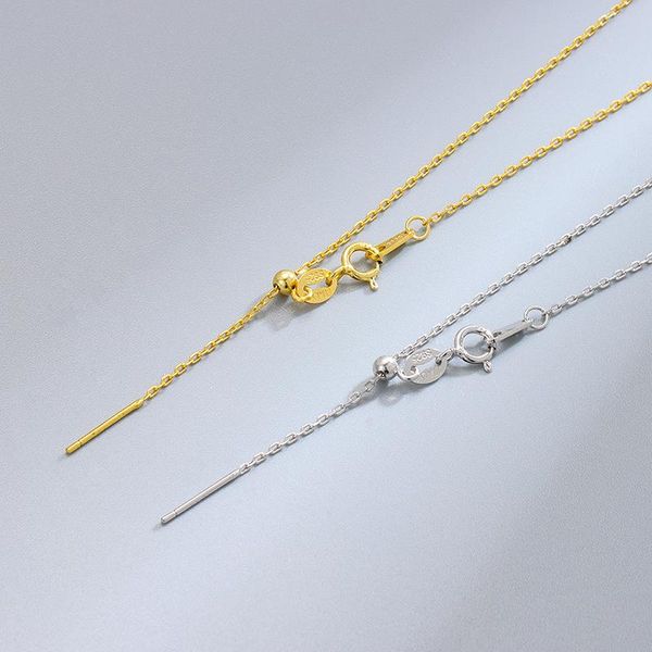 

chains selling fashion simple gold plated 935 sterling silver cross chain necklace for women girls