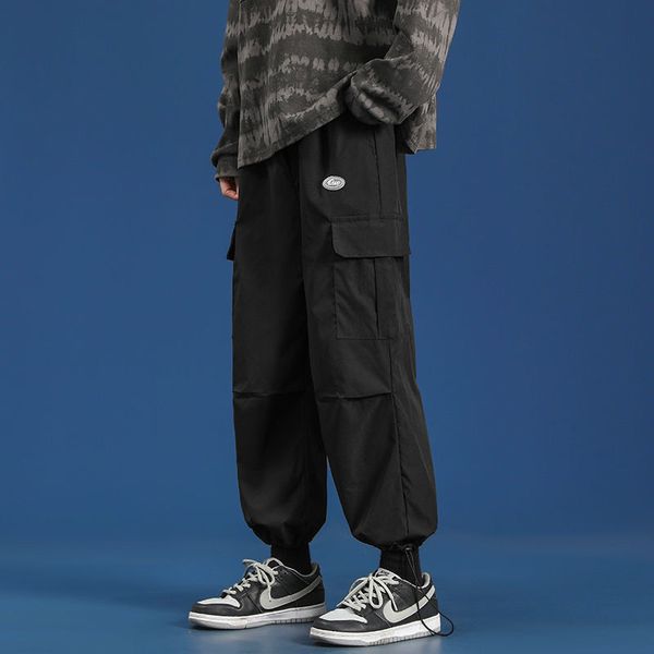 

streetwear harem pants men's baggy jogging sweatpants oversized hip hop fashion pants japanese streetwear pants xs4xl 220816, Black