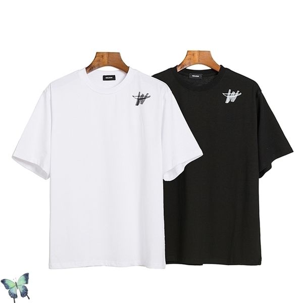 

summer welldone solid color loose t-shirts we 11 done t-shirt men women cotton simple classic t shirt 210420, White;black