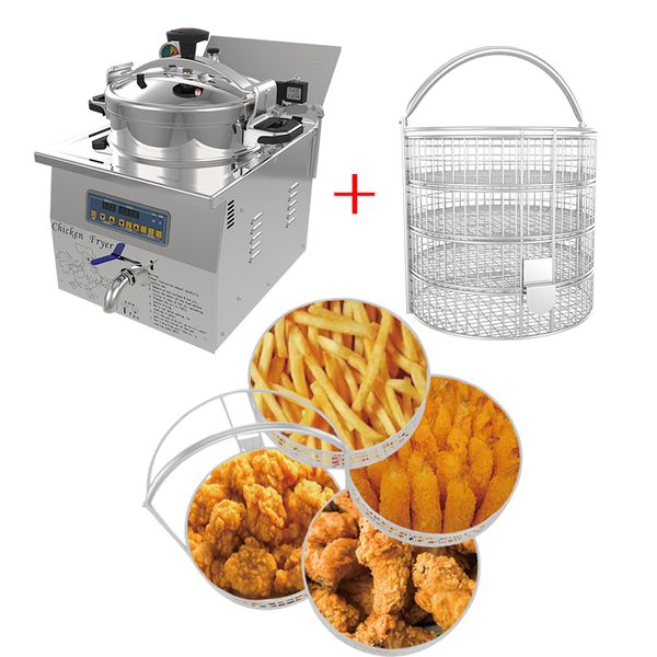 Máquina de fritadeira de pressão comercial do balcão elétrico com controle de temperatura FRYERS MACHINE S. ASSISTAÇÃO DE EXPROÇÃO DO STELEL