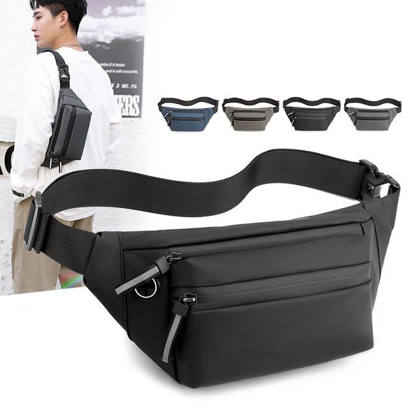 

men women waistpacks waist bags canvas chest pack of men fashion bag tide shoulder satchel leather durable retro wholesale in large quantiti
