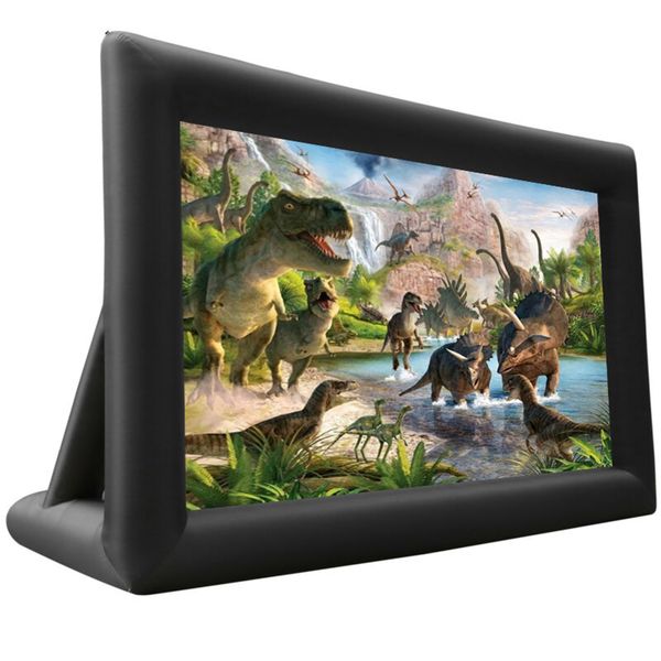 

8ft 18ft inflatable portable outdoor and indoor movie theater projector screen display area home cinema for camping parties