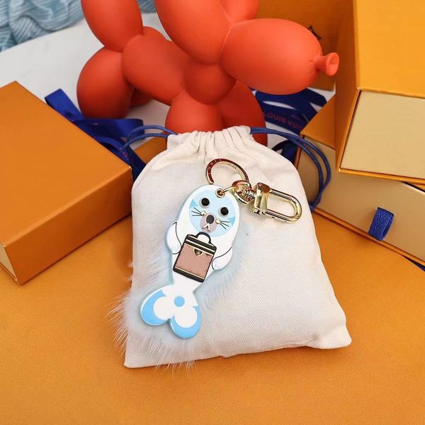 

designer keychain keyring fashion purse pendant car chain charm brown flower mini bag trinket gifts accessories jone-a, Silver
