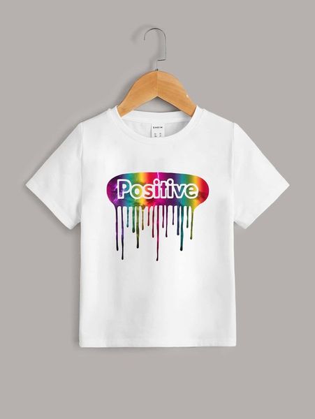 

toddler boys letter & graphic print tee she, Blue