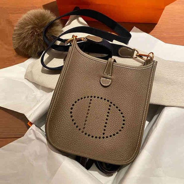 

factory super discount 70% off women's h family small bag mini personalized one shoulder hollow bucket bag