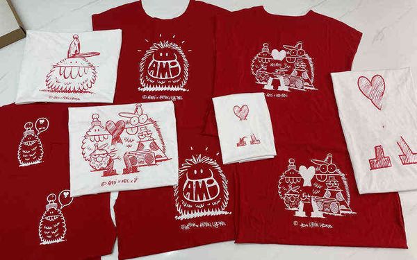 

house fashion designer[poison correct version]kevin lyons x co branded printed capsule t-shirt men's and women's short sleeves, White