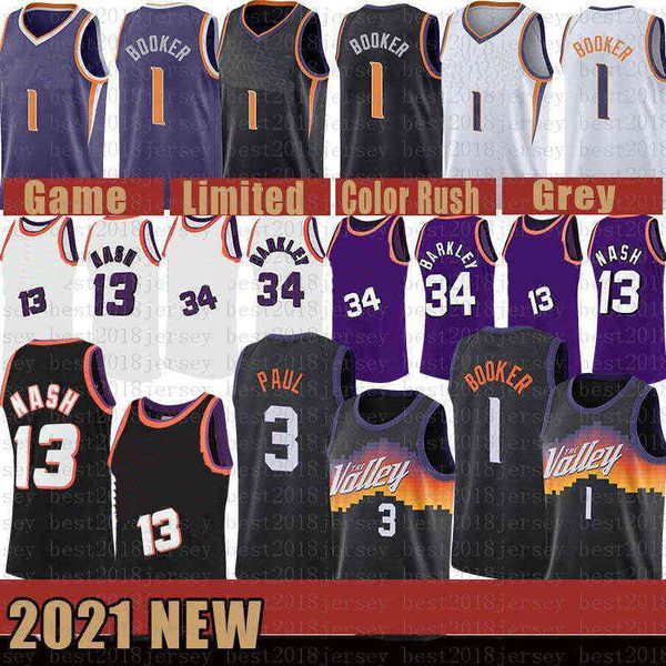 

new basketball jerseymens devin 1 booker chris steve 13 nash 3 paul charles 34 barkley lavender jerseys