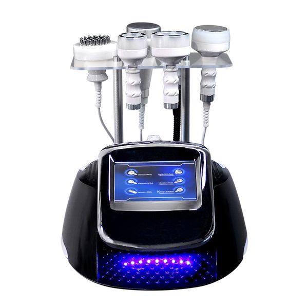 Desktop 6 in 1 5D Carving 80k Cavitazione ultrasonica Dimagrante Dispositivo brucia grassi RF Pressione negativa Pressoterapia Stimolatore muscolare Massaggio Body Spa Machine