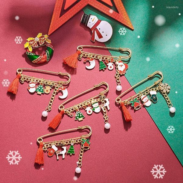 Pimler broşlar misananryne güzel moda yıl Noel botları broş santa claus ayakkabı taşıma rhinestone mücevher seau22