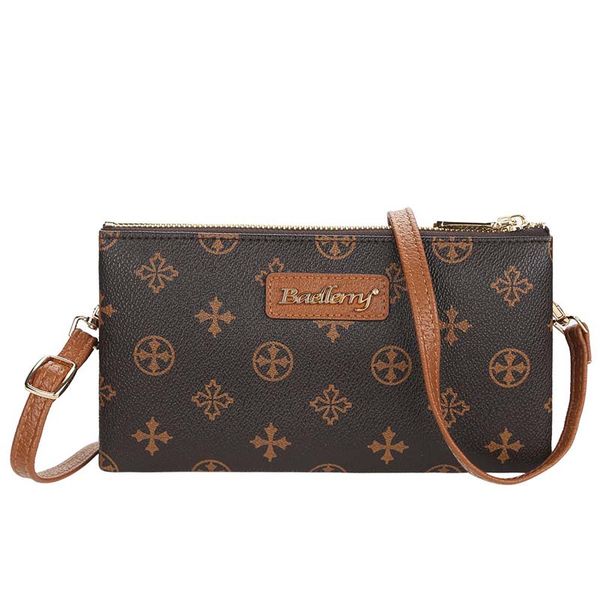 

pu leather ladies messenger zipper bag women long purse casual girls sling bag wallet, Black;red