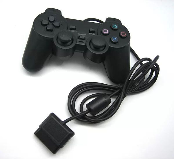 PS2 Controlador com fio Handle Joystick Shock Game Controllers