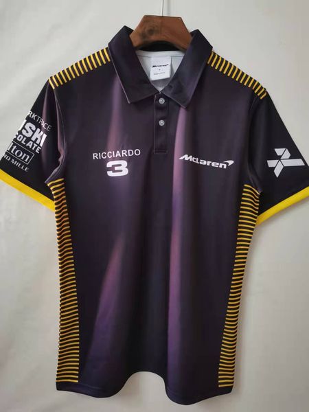 

mclaren 2022 team drivers polo daniel ricciardo size s----5xl, Black