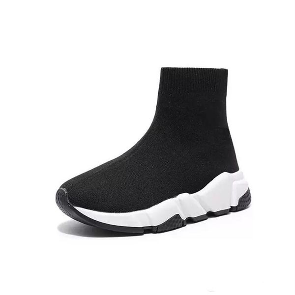 

paris luxury speed 1 0 sock shoes trainer children toddler boots 2022 designers boys girls socks shoe kids sneakers t279h, Black