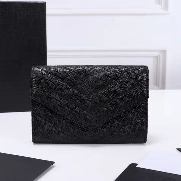 Moda donna classica borsa mini portafoglio all'ingrosso unisex portamonete donna corta portafogli firmati donne di alta qualità porta carte di credito borse con l'ultima confezione packag