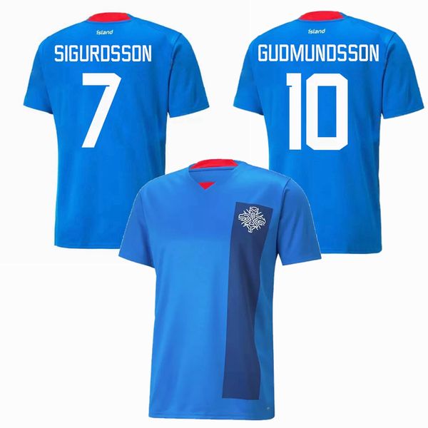 

2022 2023 icelandic soccer jerseys iceland national team home away sigurdsson finnbogason gudjohnsen bjarnason gudmundsson 22 23 football me, Black;yellow