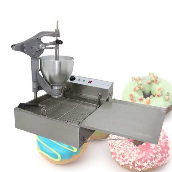 110V 220V Donut Making Machine Aço inoxidável elétrico redondo Frita de molde de flor de flor