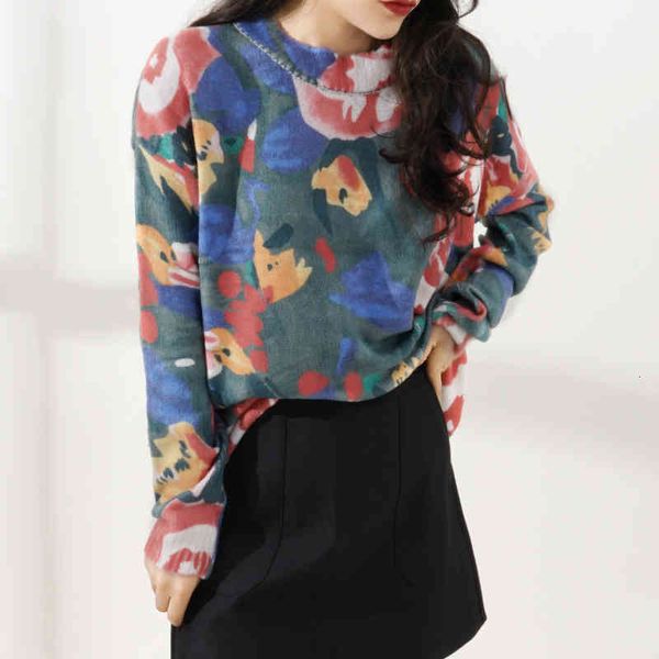 

women's hoodies sweatshirts autumn korean loose lazy style knitted foreign mohair pullover women's sweater 3sl5, Black