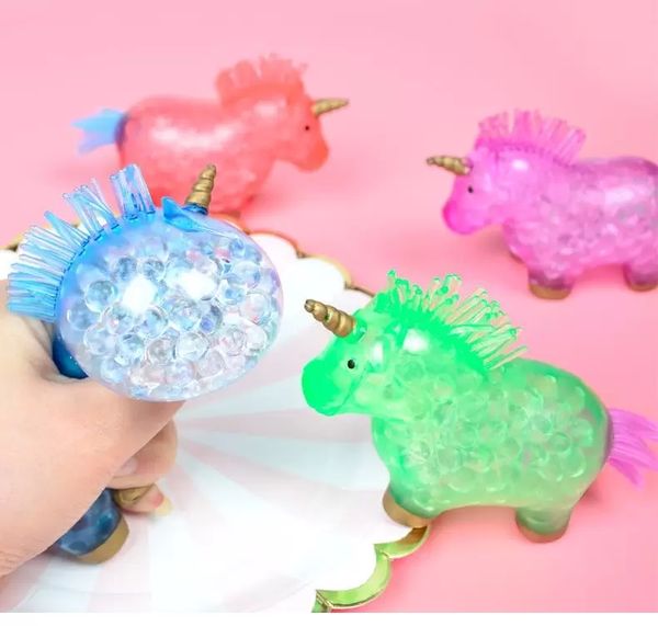 Palle antistress per unicorno Fidget Toys per adulti Bambini Ansia Sollievo dallo stress Autismo Vent Regali di decompressione