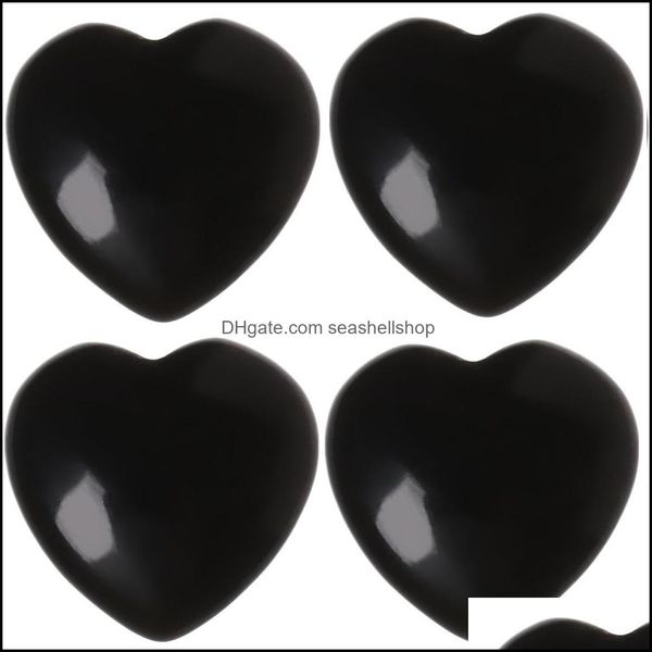 

stone heart shaped natural black quartz gemstone crystal healing chakra reiki craft fun toys 20x6mm drop delivery 2021 je dhseller2010 dhuwh