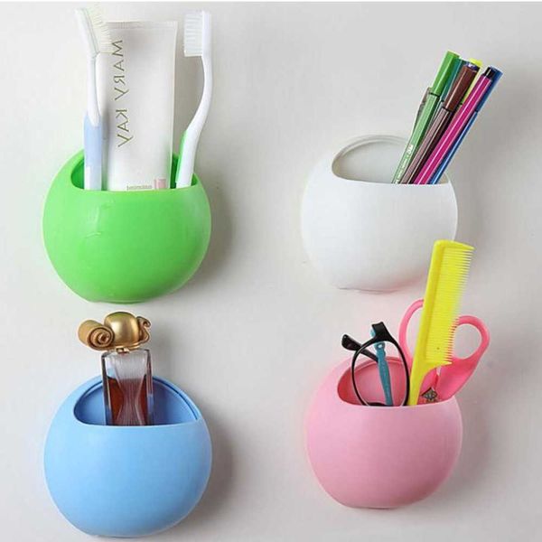 Toothbrush Holder Titulares de armazenamento de banheiro Toothpote Mount Mount Holder Suction Organizer Cup Cup Recipiente