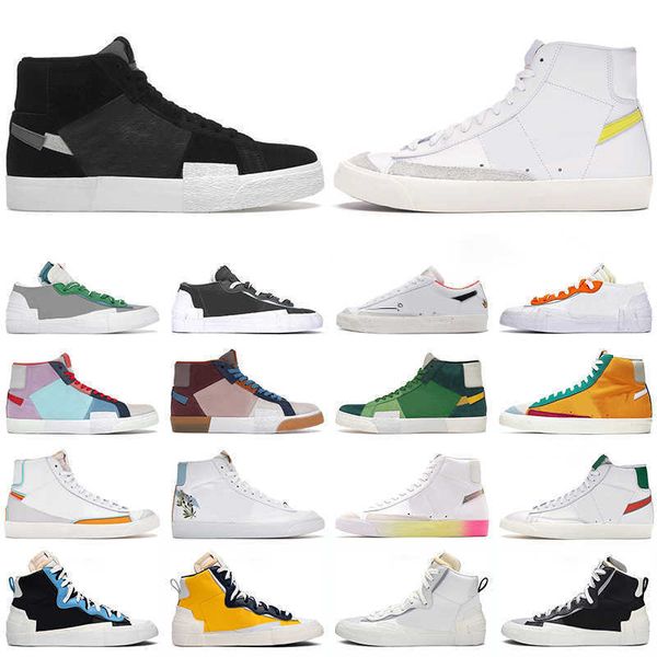 

blazer mid 77 vintage low men women casual shoes black white multi color pink foam pacific blue kumquat mosaic lucid green mens trainers