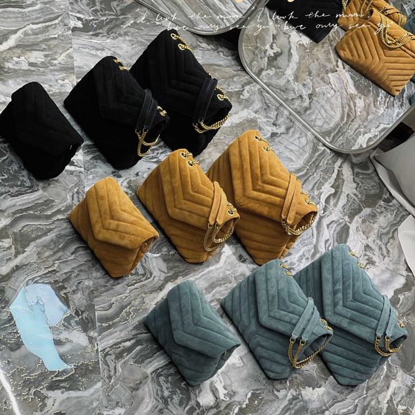 

7a chain one shoulder messenger bag quilted matte suede handle bag fashion design wallet black classic recommendation