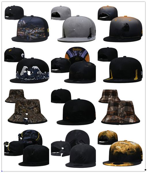 

snapbacks pittsburgh''steelers''men football hats sports caps adjustable fit hat, Black;white